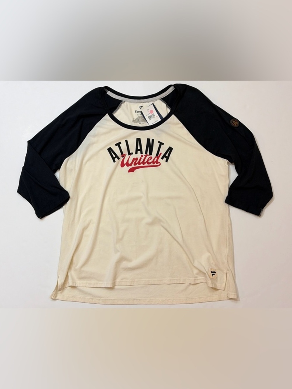 Fanatics Atlanta United 3/4 Raglan Sleeve T-Shirt Women's 2XL